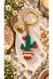 Miyuki Beads Handmade Red Floral Cactus and Bee Keychain/Bag Ornament - 2