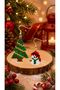 Miyuki Beads Handmade Tiny Snowman and Pine Tree Earrings New Year Christmas Noel - 7