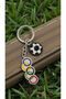 Miyuki Beads Handmade Olympic Flag and Soccer Ball Keychain/Bag Charm - 3