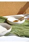 2 Pieces Porcelain Gold Gilded Asymmetrical Medium Size 19 cm Oven Dish Presentation Plate Appetizer Salad Plate