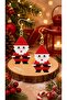Miyuki Bead Handmade Santa Claus 2 Earrings New Year Christmas - 6