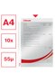 Crystal clear A4 plastic protective sheets 10pcs set - 2