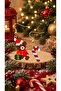 Miyuki Beads Handmade Teddy Bear and Candy Cane Earrings New Year Christmas Noel - 7
