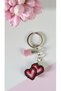 Miyuki Beads Handmade Heart Keychain/Bag Ornament 1 - 3
