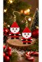 Miyuki Bead Handmade Santa Claus 2 Earrings New Year Christmas - 2