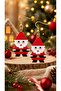 Miyuki Bead Handmade Santa Claus 2 Earrings New Year Christmas - 8