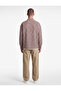 Comfortable Fit Embroidered Pocketed Long Sleeve Classic Collar Plaid Lumberjack Shirt - 3