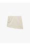 A-Line Asymmetrical Mini Skirt with Fabric Detail - 6