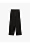 High Waist Pocketed Buttoned Palazzo Trousers - 6