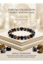 Real Natural Stone Bracelet Protection Luck and Courage Tiger's Eye Onyx Snake Agate Stone