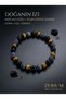 Real Natural Stone Bracelet Protection Luck and Courage Tiger's Eye Onyx Snake Agate Stone - 2