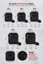 Men's Shoulder Bag Multi-Compartment Fabric Bag Medium Size No 4 - 7
