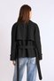 Stradi Belted and Draped Trench Coat Lined Trench - 6