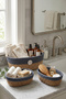 Natural Wicker 3-Piece Organizer Basket Set - Bohemian Home Decoration Organizing Box - 2