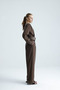 Adara Belted Brown Double Breasted Collared Jumpsuit - 2