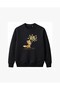 Floral Cute Fox Embroidered Crew Neck Sweatshirt Unisex - 2