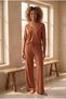 Women's long sleeve top mocha - 3