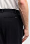 Men's Black Non-Creasing Technical Fabric Slim Fit Trousers A62Y3014 - 4