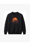 Retro Sunset Neon Sports Car Embroidered Crew Neck Sweatshirt Unisex - 2