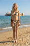 Women's Bow-Tie Textured Wrinkled Fabric Side-Tie Bikini Set - 6
