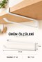 1 Piece White Color Kitchen Cabinet under Shelf Metal Paper Towel Rack Holder Towel Organizer - 5