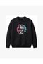 Retro Dachshund with Sunglasses Embroidered Crew Neck Sweatshirt Unisex - 2