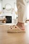 Women's Mink Heart Embroidered Plush House Slippers 3 cm Byndfkb02 - 3