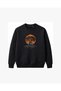 Sunset Guitar Tree Embroidered Crew Neck Sweatshirt Unisex - 2