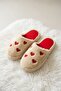 Women's Mink Heart Embroidered Plush House Slippers 3 cm Byndfkb02 - 6