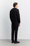 Men's Black Crew Neck 3 Thread Threaded -5 Degree Resistant Regular Fit Sweatshirt A62Y1291 - 4
