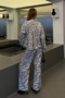 Ecru Zebra Gabardine Trousers - 0090 - 6
