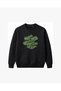 Oyster Mushroom Embroidered Crew Neck Sweatshirt Unisex - 2