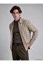 Esvab • Modern & Distinctive Standard Fit Checkered Embroidered Men's Shirt
