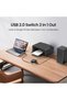 محول مشاركة طابعة USB لجهازي كمبيوتر - يتضمن كابلين USB بطول 5 أقدام/1.5 متر، لا يتطلب برنامج تشغيل - 3