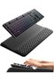 مسند معصم مع حامل لوحة مفاتيح، وسادة دعم المعصم للكمبيوتر، حامل لوحة مفاتيح مريح قابل للرفع
