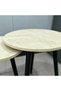 3-Piece Nesting Coffee Table Set, Round Side Tables for Living Room - 4
