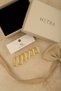 Gold Color Zircon Stone Rectangular Shaped 6-Piece Hoop Earring Set - 3