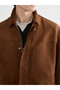 Esvab • Modern & Distinctive Shirt Collar Suede Look Men's Jacket - 4