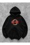 Black Hooded Sweatshirt Ac&Dc Design