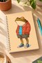 Frog Animal Patterned A5 Spiral Colorful Notebook 45 Sheets 90 Pages 300 Gr Cover Pytkdftr007 - 3
