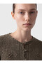 Quality Parts from Çelebi Store Zero Roba Yaka Lace-Like Knit Women's Knitwear Cardigan - 4