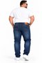Large Size Men's Denim Trousers with Pockets and Pipe Legs - 6