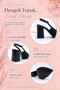 Women's Genuine Leather Pointed Toe Thick Heeled Buckle Slingback Shoes - 8
