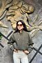 Snap Detailed Zippered Bomber Jacket Sun568 - 3