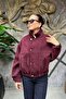 Snap Detailed Zippered Bomber Jacket Sun568 - 4