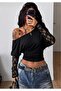 Special Design Waist-Fitted Sleeves Loose-Fit Ruched Asymmetrical Collar Side Gathered Blouse - 4