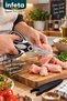20 cm 4-in-1 Multi-Purpose Kitchen Scissors, Opener, Cutter with Protective Sheath - 4