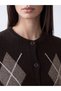 Esvab • Modern & Distinctive Diamond Embroidered Women's Knitwear Cardigan - 3