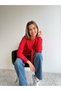 Shoulder Tie Detail Crew Neck Knitwear Sweater Aw26Kz00078