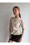Shoulder Tie Detail Crew Neck Knitwear Sweater Aw26Kz00078
